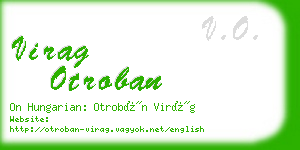 virag otroban business card